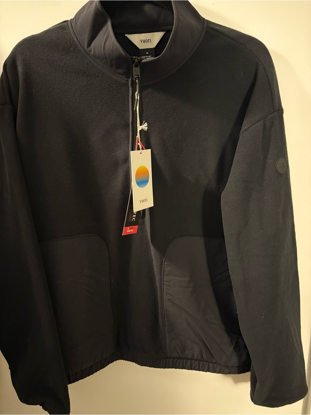 Vuori Black Women's Aspen Half-Zip Pullover - Picture 3 of 4